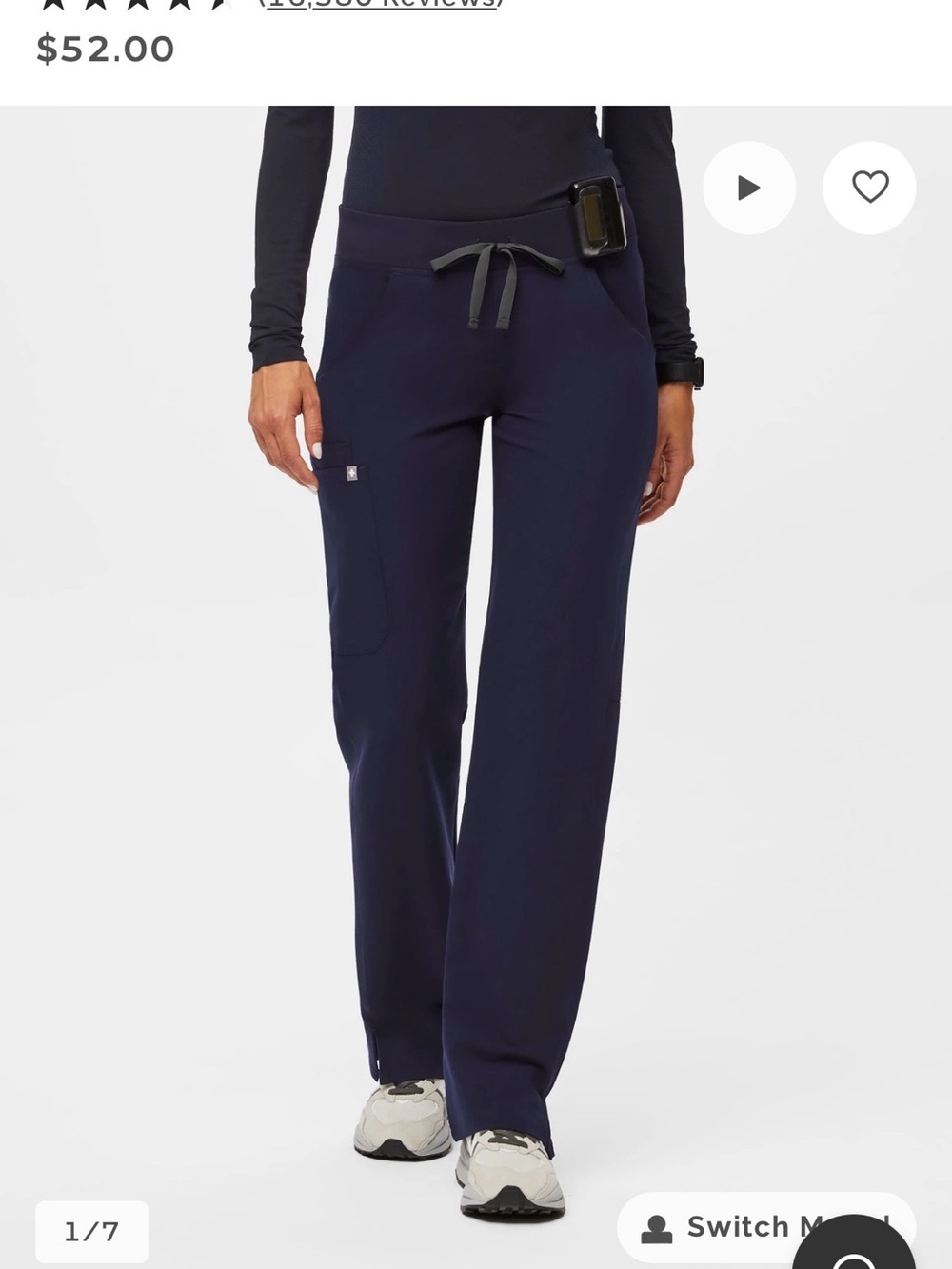 Figs Navy Scrub Set